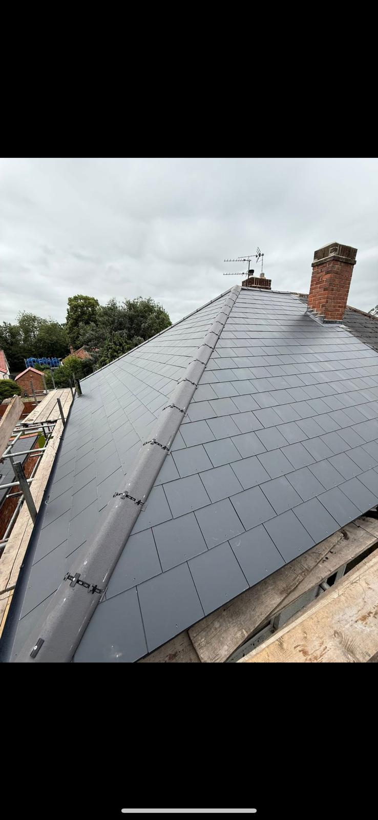 Roof repair work